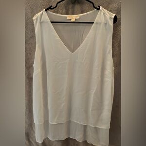 Michael Kors V-Neck White Blouse 2X